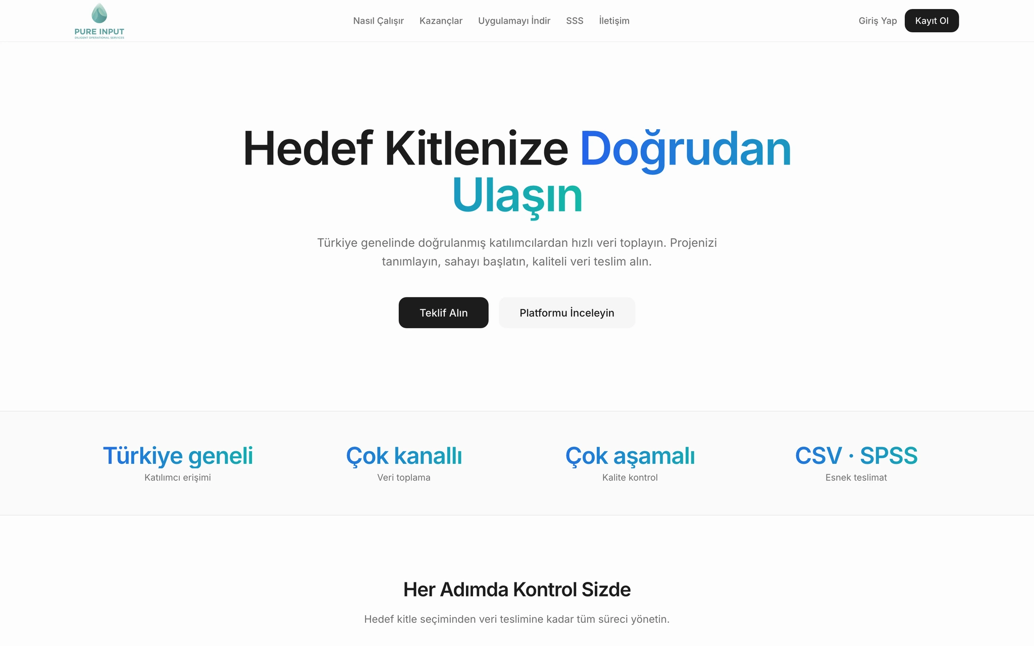Kurumsal müşteriler için CAWI panel çözümü