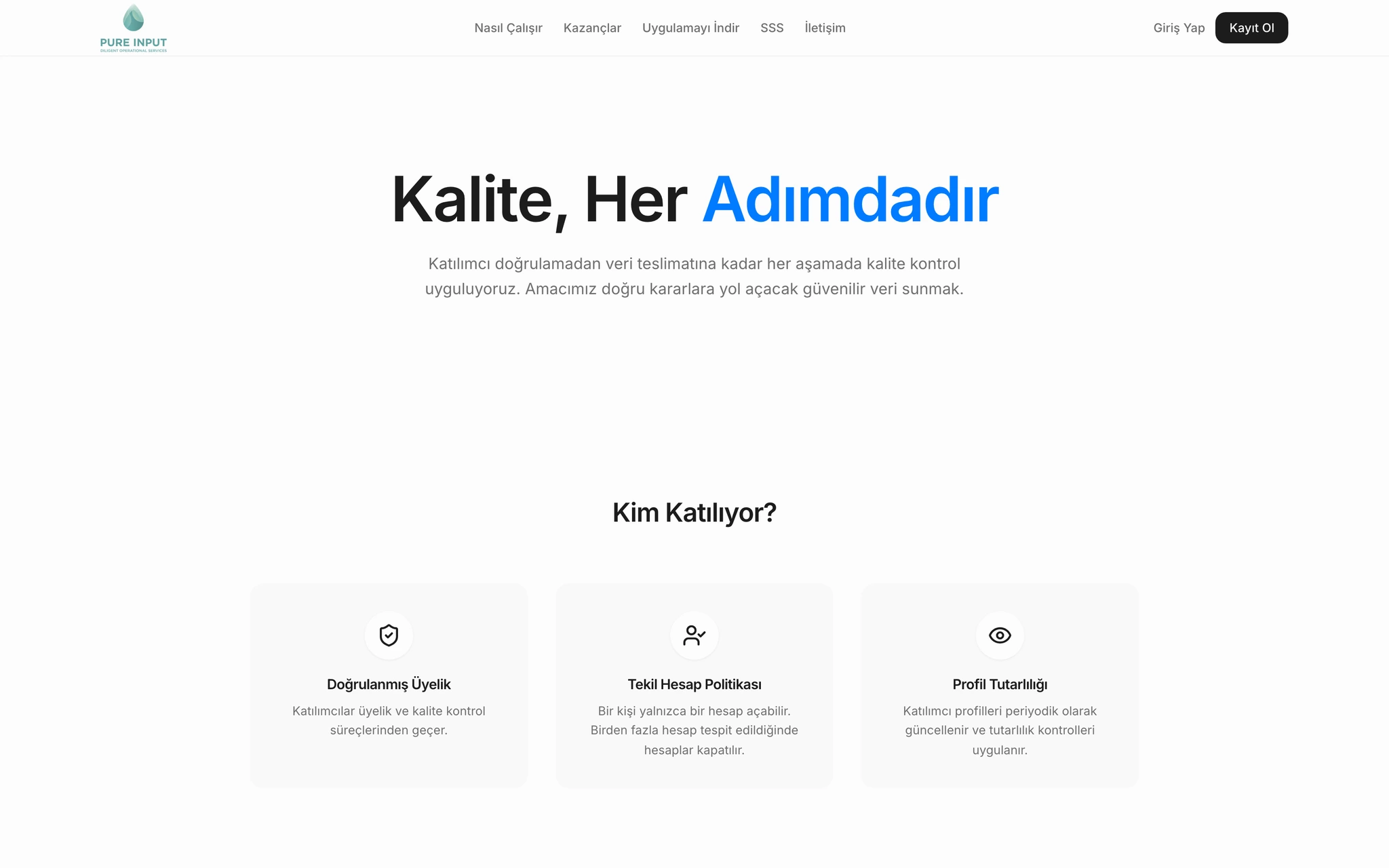 Panel kalitesi ve veri güvenliği yaklaşımı